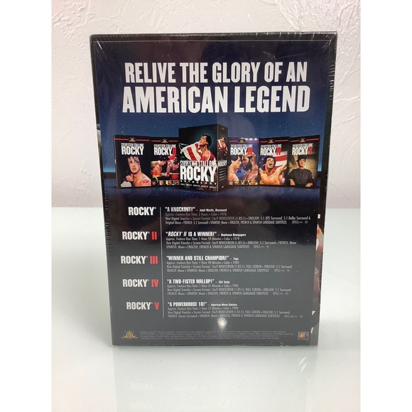 NEW Sylvester Stallone Rocky Anthology DVD Complete 1-5 Sealed - Picture 2 of 6